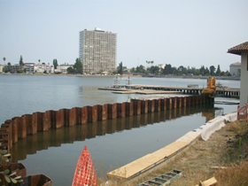 Spundwände und Cofferdams